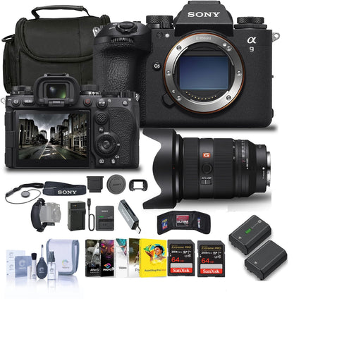 Sony Alpha a9 III Mirrorless Camera - 24.6MP Full Frame Global Shutter (ILCE-9M3), + Sony FE 24-70mm Lens, 2 X 64GB Memory Card, Filter Kit, Bag,  2 X NP-FZ100 Compatible Battery + MORE - NJ Accessory/Buy Direct & Save