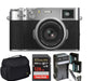 FUJIFILM X100VI Digital Camera (Silver/Black) with Sandisk 128GB Memory Card | Carrying Case | 2x Spare Batteries &amp; AC/DC Charger Bundle - NJ Accessory/Buy Direct & Save