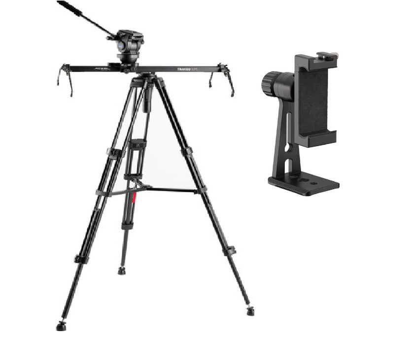 Acebil Travigo 600 Pro Slider Kit with I-705DX Dual Tripod System + Smartphone Tripod Adapter - NJ Accessory/Buy Direct & Save