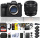 Sony Alpha a9 III Mirrorless Camera - 24.6MP Full Frame Global Shutter (ILCE-9M3) + 1 Sony FE 50mm f/1.8 Lens + 1 x 128GB Card + Bag + 3 x NP-FZ100 Compatible Battery + External Charger + Card Reader + LED Light + More - NJ Accessory/Buy Direct & Save