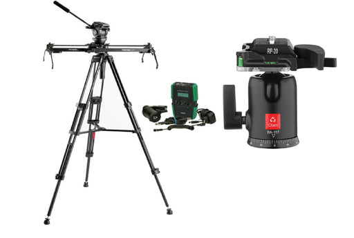 Acebil Travigo 600 Pro Slider Kit with I-705DX Dual Tripod System, SE600 & HDN-DC Drive + Single Lever Ball Head - NJ Accessory/Buy Direct & Save