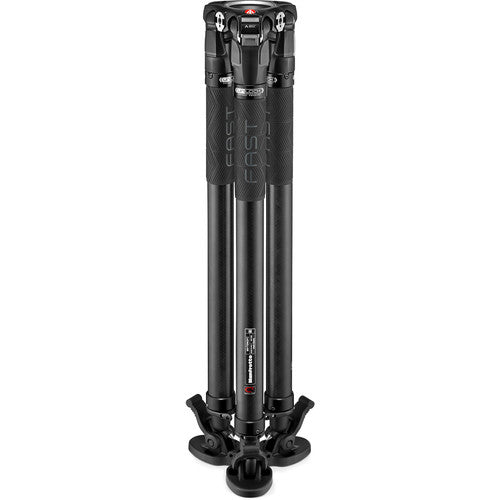 Manfrotto Nitrotech 612 Fluid Head with 635 FAST Single Leg Carbon Fiber Tripod - NJ Accessory/Buy Direct & Save