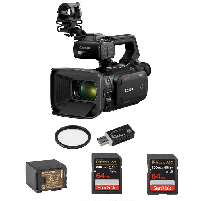 Canon XA75 4K UHD 1" Sensor Compact Professional 15x Zoom Camcorder Accessories Kit - NJ Accessory/Buy Direct & Save