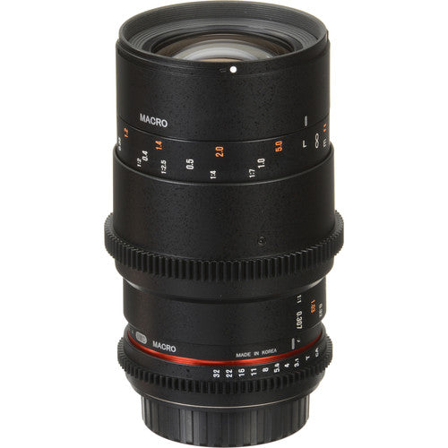 Rokinon 100mm T3.1 Macro Cine DS Lens for Canon EF Mount - NJ Accessory/Buy Direct & Save