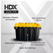 NJA-HDX 12 Gal.Heavy Duty Tough Storage W/ Handles Flip Top Tote Blk / Yellow Lid - NJ Accessory/Buy Direct & Save