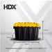 NJA-HDX 12 Gal.Heavy Duty Tough Storage W/ Handles Flip Top Tote Blk / Yellow Lid - NJ Accessory/Buy Direct & Save