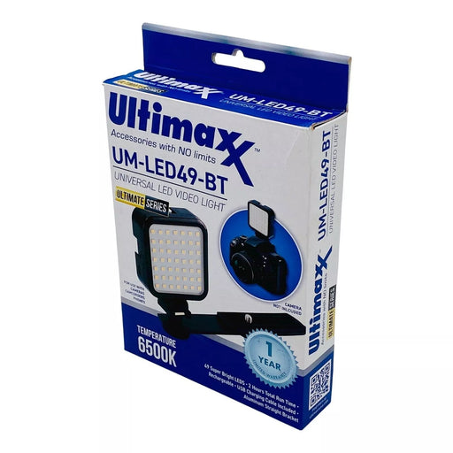 Ultimaxx Mini 49 LED Video Light - USB / Built-In Rechargeable Li-ion Battery - NJ Accessory/Buy Direct & Save