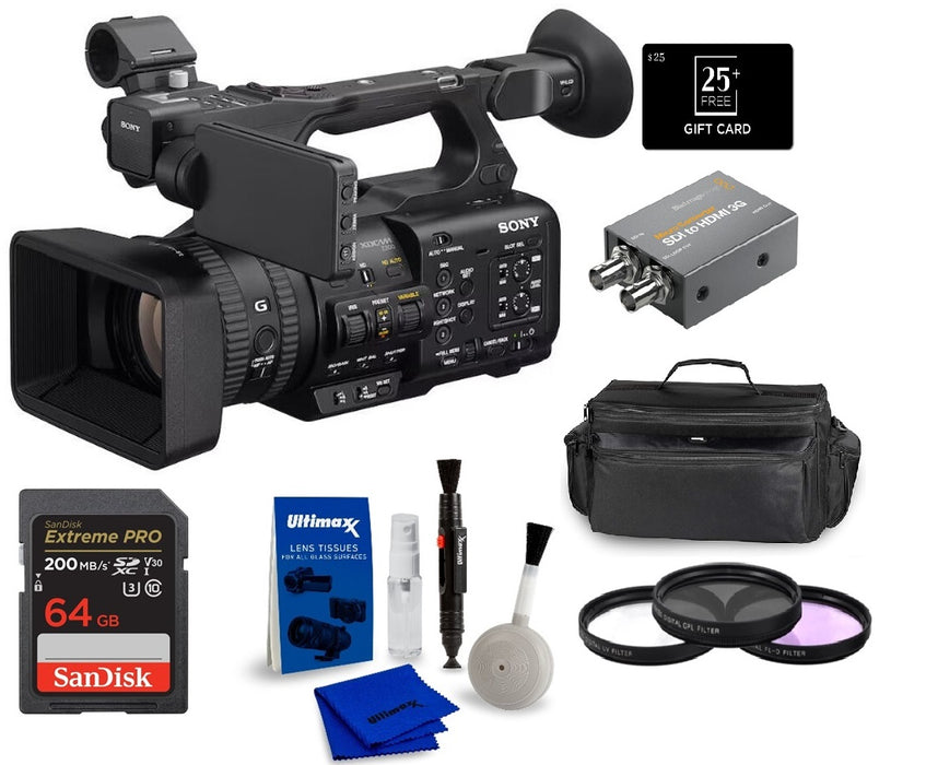 Sony PXW-Z200 4K 1" CMOS Sensor XDCAM Camcorder + SanDisk 64GB Extreme PRO Memory Card + + Micro Converter SDI to HDMI 3G + Buy Direct & Save Gift Card - $25.00 More