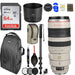 Canon EF 100-400mm f/4.5-5.6L IS USM Lens with Monopod 64GB Pro Photo Backpack Bundle