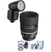 Nikon AF DC-NIKKOR 105mm f/2D Lens w/ Fp Zoom Li-on Flash