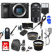 Sony Alpha a6500 24.2MP Wi-Fi Mirrorless Camera 16-50mm &amp; 55-210mm Zoom Lens (Black) Bundle