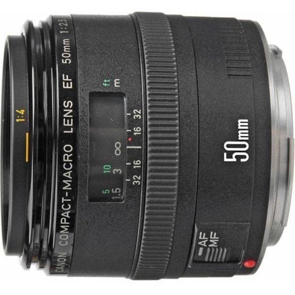 Canon 50mm f/2.5 EF Macro Autofocus Lens