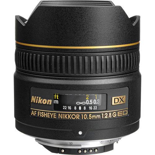 Nikon AF DX Fisheye-NIKKOR 10.5mm f/2.8G ED Lens Calibration and Microphone Bundle