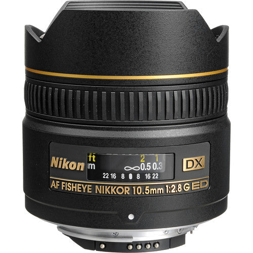 Nikon AF DX Fisheye-NIKKOR 10.5mm f/2.8G ED Lens Premium Bundle