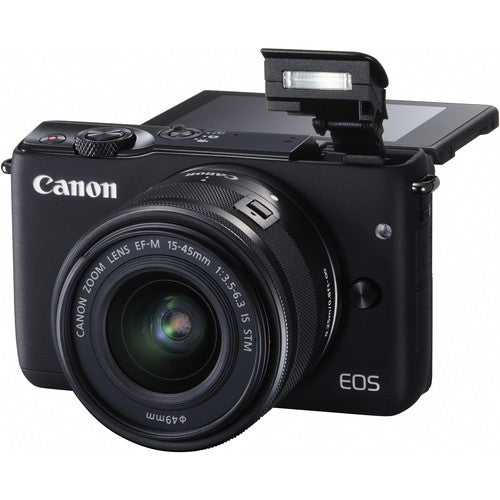 Canon EOS M10 Mirrorless Digital Camera with 15-45mm Lens (Black)