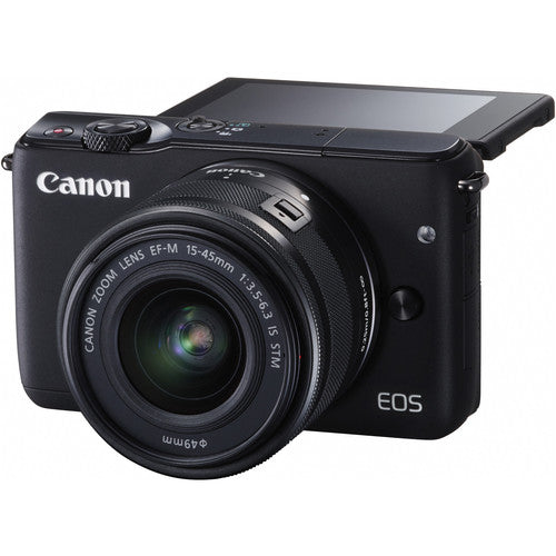 Canon EOS M10 Mirrorless Digital Camera with 15-45mm Lens (Black)