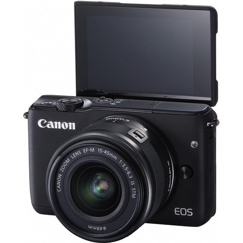 Canon EOS M10 Mirrorless Digital Camera with 15-45mm Lens (Black)