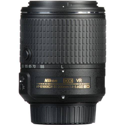 Nikon AF-S DX NIKKOR 55-200mm f/4-5.6G ED VR II Lens Mega Bundle