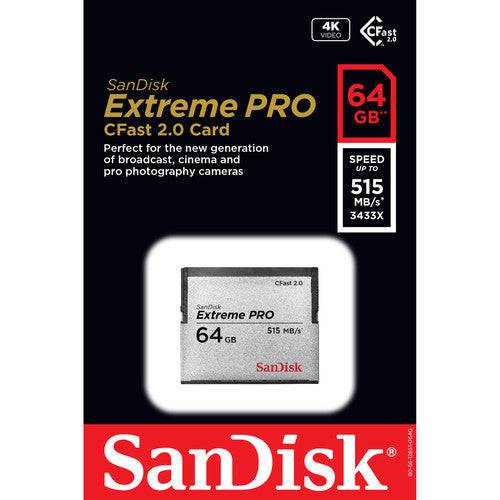 SanDisk 64GB Extreme PRO CFast 2.0 Memory Card