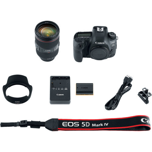 Canon EOS 5D Mark IV W/ EF 24-105mm f/4L IS II USM Lens | 16-35mm f/2.8L II USM Supreme Bundle