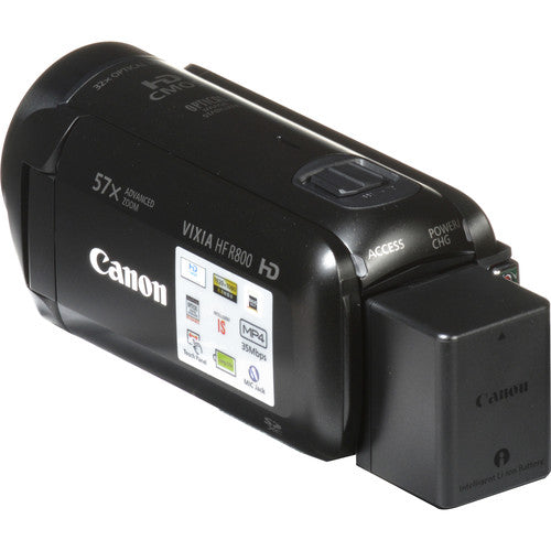 Canon VIXIA HF R800 Camcorder (Black) with 32GB Advance Bundle