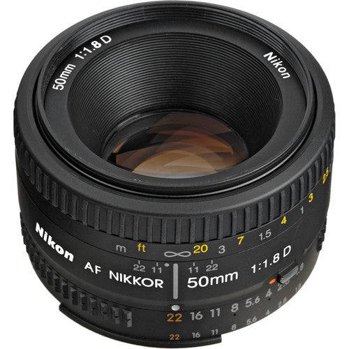 Nikon AF NIKKOR 50mm f/1.8D Lens Basic Bundle