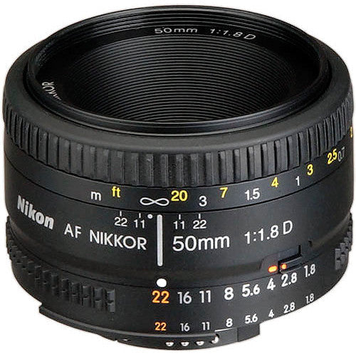 Nikon AF NIKKOR 50mm f/1.8D Lens Rain Bundle