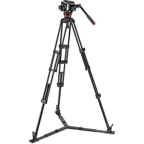 Manfrotto 504X Fluid Video Head &amp; MVTTWINGA Aluminum Tripod with Ground Spreader