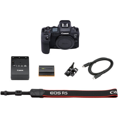 Canon EOS R5 Mirrorless Digital Camera with Canon RF 24-105mm f/4-7.1 IS STM with 64GB Additional Accessories Bundle