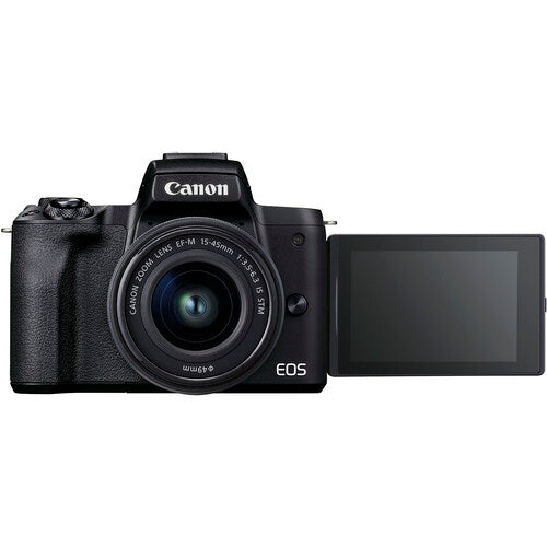 Canon EOS M50 Mark II Mirrorless Digital Camera with 15-45mm Lens (Black)