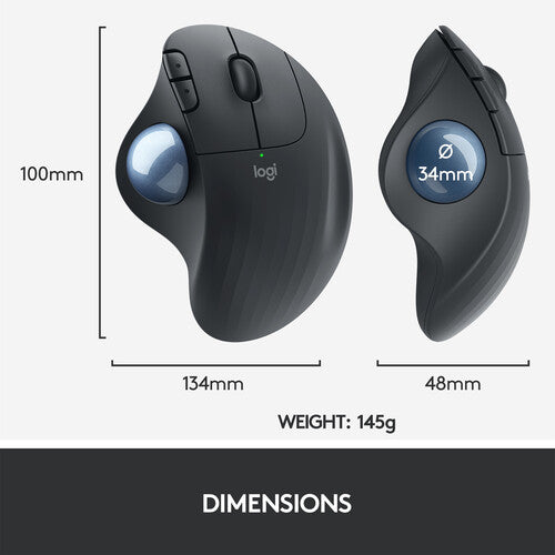 Logitech Ergo M575 Wireless Trackball Mouse (Black) - NJ Accessory/Buy Direct & Save