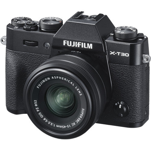 FUJIFILM X-T30 Mirrorless Digital Camera with 15-45mm Lens (Black)