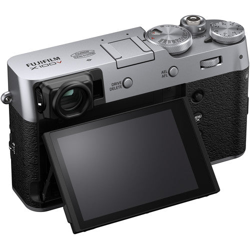 FUJIFILM X100V Digital Camera (Silver) with Sandisk 64GB Memory Card Essential Bundle