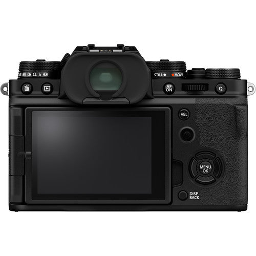 FUJIFILM X-T4 Mirrorless Digital Camera (Body Only, Black) + 64GB Card + Case + Flash + Diffuser + Battery &amp; Charger + Tripod + Kit