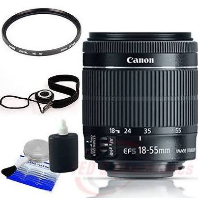 Canon EF-S 18-55mm f/3.5-5.6 IS STM Lens for Eos DSLR Cameras UV Filter More