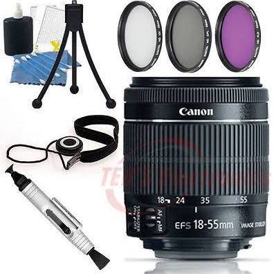 Canon EF-S 18-55mm f/3.5-5.6 STM Lens + 58mm Accessory Bundle