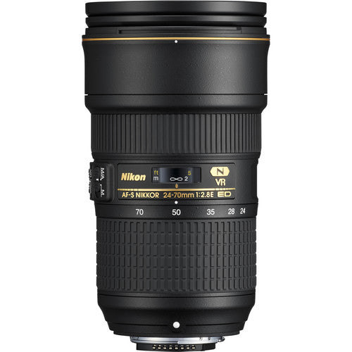 Nikon AF-S NIKKOR 24-70mm f/2.8E ED VR Lens with 82mm Filter &amp; Cleaning Kit