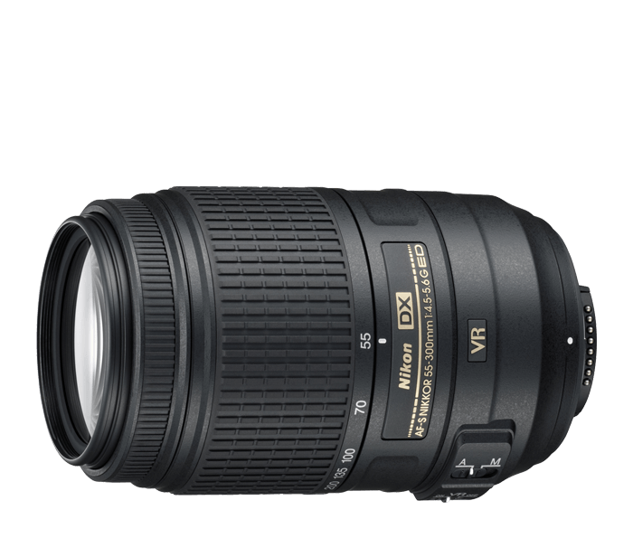 Nikon AF-S DX NIKKOR 55-300mm f/4.5-5.6G ED VR Lens With Medium Bag &amp; Cleaning Kit