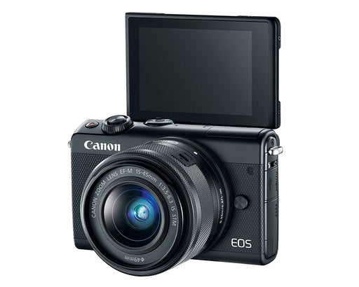 Canon EOS M100 Mirrorless Digital Camera with 15-45mm Lens (Black/WHITE)