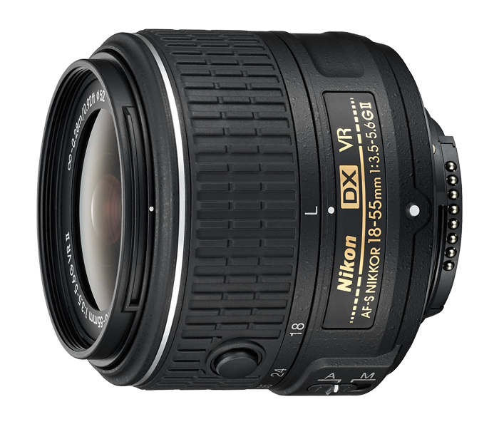 Nikon AF-S DX NIKKOR 18-55mm f/3.5-5.6G VR II Lens with Cleaning kit