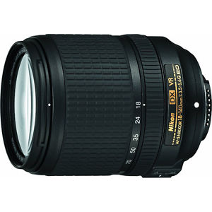 Nikon AF-S DX NIKKOR 18-140mm f/3.5-5.6G ED VR Lens with 67mm Filter Kit (White Box)