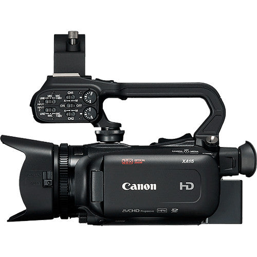 Canon XA15 Compact Full HD Camcorder with SDI, HDMI, and Composite Output with Microphone Essential Bundle