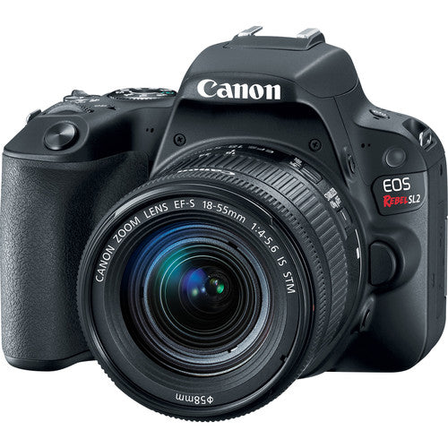 Canon EOS Rebel SL2/250D/SL3 DSLR Camera with 18-55mm Lens (Black)