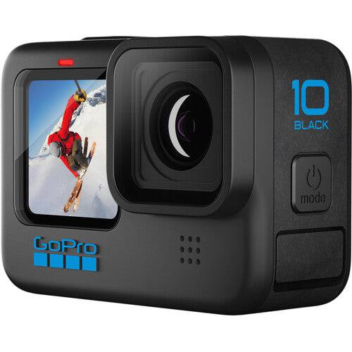 GoPro HERO10 Black Power Bundle with Dual Charger, 3 Extra Batteries, 128GB microSD Card, Cleaning Kit