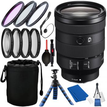 Sony FE 24-105mm f/4 G OSS Lens with Tripod Accessory Bundle