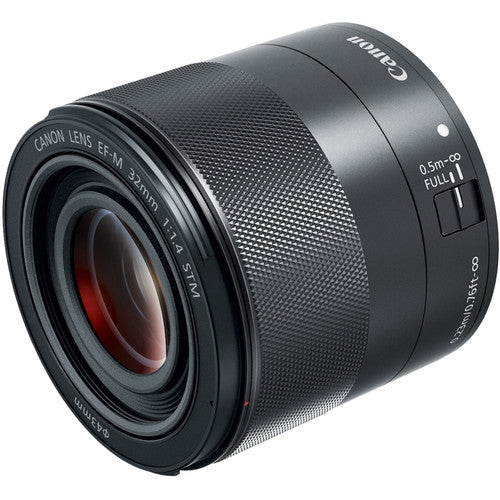 Canon EF-M 32mm f/1.4 STM Lens with 16GB Memory Card | Flash | Cleaning Kit