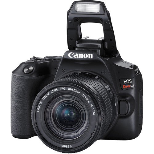 Canon EOS Rebel SL1/250D (SL3) DSLR W/18-55 Camera 2x 32GB Class 10 SD Memory Card Accessory Bundle