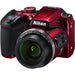 Nikon COOLPIX B500 Digital Camera (Red)