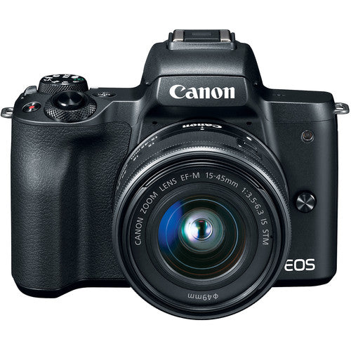 Canon EOS M50 Mirrorless Digital Camera with 15-45mm Lens (Black) USA