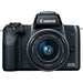 Canon EOS M50 Mirrorless Digital Camera with 15-45mm Lens (Black)